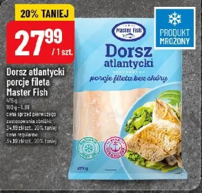Dorsz atlantycki porcje fileta Master Fish