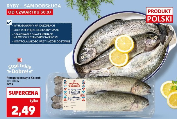 Pstrąg tęczowy z Kaszub Stąd takie dobre!