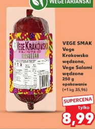 Vege Smak Vege Krakowska wędzona, Vege Salami wędzone