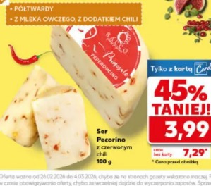 Ser Pecorino z czerwonym chili