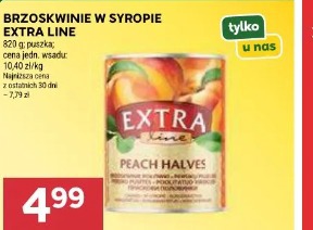 Brzoskwinie w syropie Extra Line