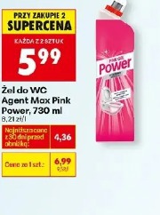 Żel do WC Agent Max Pink Power