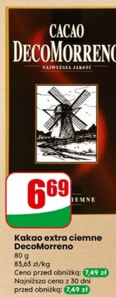 Kakao extra ciemne DecoMorreno