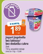 Jogurt Jogobella bez laktozy/bez dodatku cukru Zott