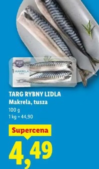 Targ Rybny Lidla Makrela, tusza