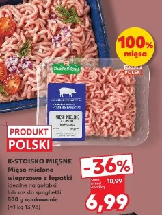 K-Stoisko Mięsne Mięso mielone wieprzowe z łopatki