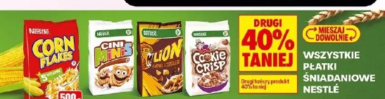 Wszystkie płatki śniadaniowe Nestlé