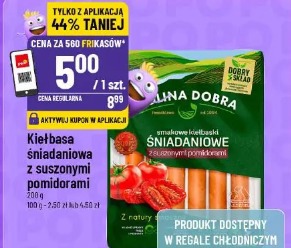 Kiełbasa śniadaniowa z suszonymi pomidorami Dobra
