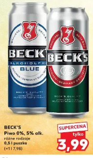 Beck's Piwo 0%, 5% alk.