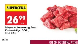 Mięso wołowe na gulasz Kraina Mięs