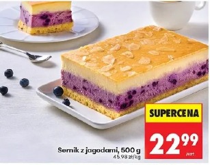 Sernik z jagodami