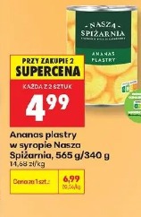 Ananas plastry w syropie Nasza Spiżarnia