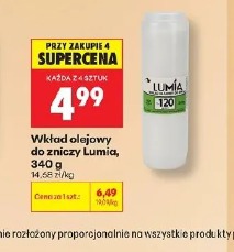 Wkład olejowy do zniczy Lumia