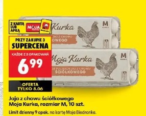 Jaja z chowu ściółkowego Moja Kurka