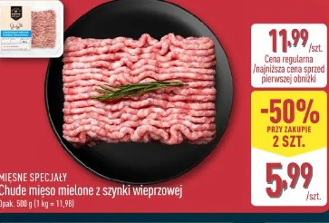 Chude mięso mielone z szynki wieprzowej