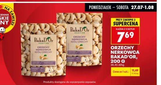 Orzechy nerkowca Bakad'Or