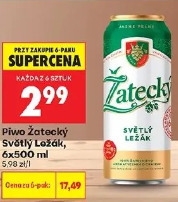 Piwo Žatecký Světlý Ležák