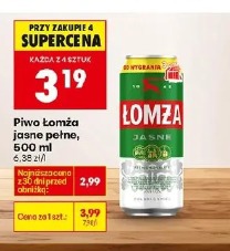 Piwo Łomża jasne pełne