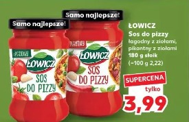 Łowicz Sos do pizzy łagodny z ziołami, pikantny z ziołami