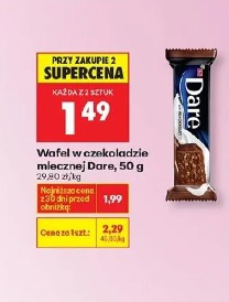 Wafel w czekoladzie mlecznej Dare