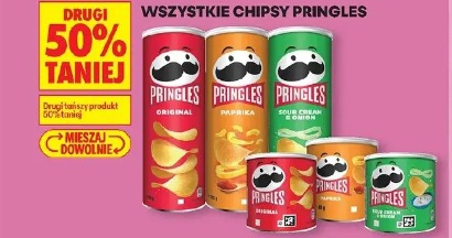 Wszystkie chipsy Pringles