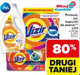 Proszek, żel, kapsułki do prania Vizir