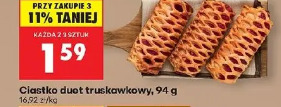 Ciastko duet truskawkowy