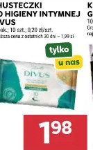Chusteczki do higieny intymnej Divus