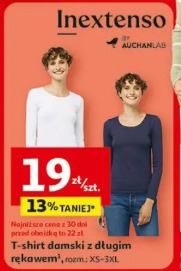 T-shirt damski z długim rękawem Inextenso by Auchanlab