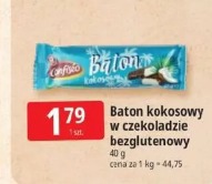 Baton kokosowy w czekoladzie bezglutenowy