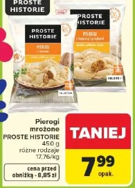 Pierogi mrożone PROSTE HISTORIE 450 g różne rodzaje