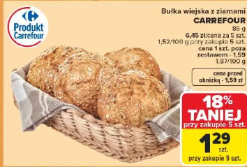 Bułka wiejska z ziarnami Carrefour