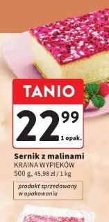 Sernik z malinami Kraina Wypieków