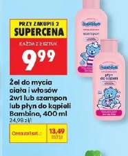 Żel do mycia ciała i włosów 2w1 lub szampon lub płyn do kąpieli Bambino