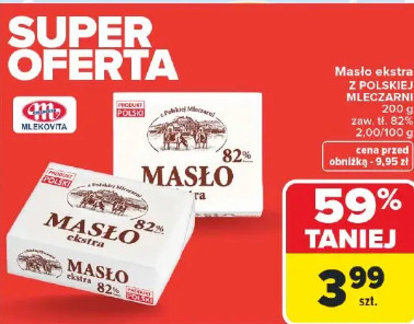 Masło ekstra Z POLSKIEJ MLECZARNI MLEKOVITA