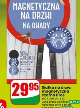 Siatka magnetyczna na drzwi na owady Bros