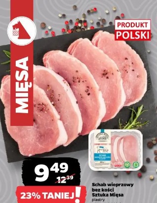 Schab wieprzowy bez kości Sztuka Mięsa