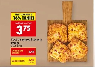 Tost z szynką i serem