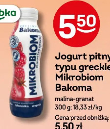 Jogurt pitny typu greckiego Mikrobiom Bakoma