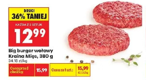 Big burger wołowy Kraina Mięs