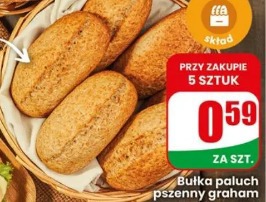 Bułka paluch pszenny graham