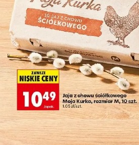 Jaja z chowu ściółkowego Moja Kurka, rozmiar M