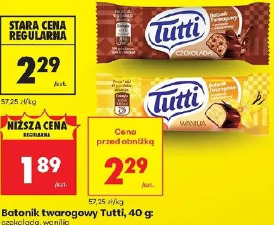 Batonik twarogowy Tutti