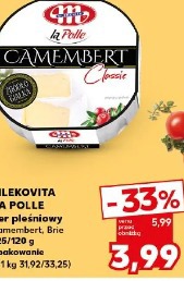 Mlekovita La Polle Ser pleśniowy Camembert, Brie