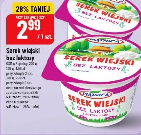 Serek wiejski bez laktozy Piątnica