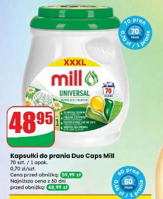 Kapsułki do prania Duo Caps Mill