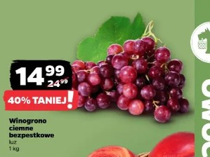 Winogrono ciemne bezpestkowe