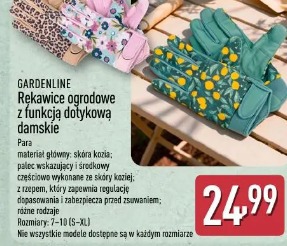 GARDENLINE Rękawice ogrodowe z funkcją dotykową damskie