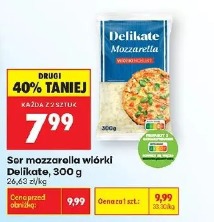 Ser mozzarella wiórki Delikate