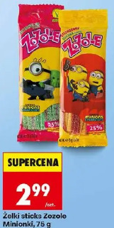 Żelki sticks Zozole Minionki